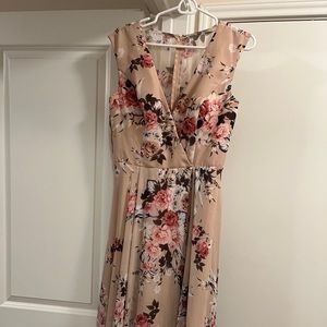 Kleinfeld bridesmaid floral floor length dress size 10